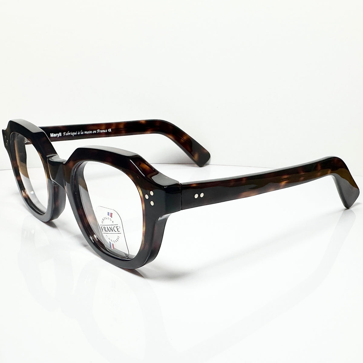 Maryll Men's Thick Eyeglasses Frame Made in France PO46 M519 - Authentic New