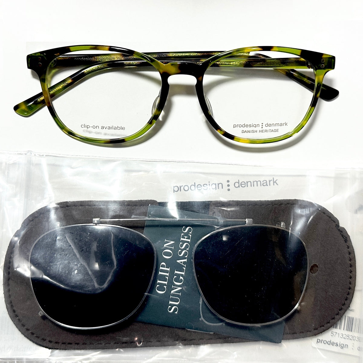 prodesign denmark 4732 9534 Eyeglasses Frames with clip-on - Authentic New