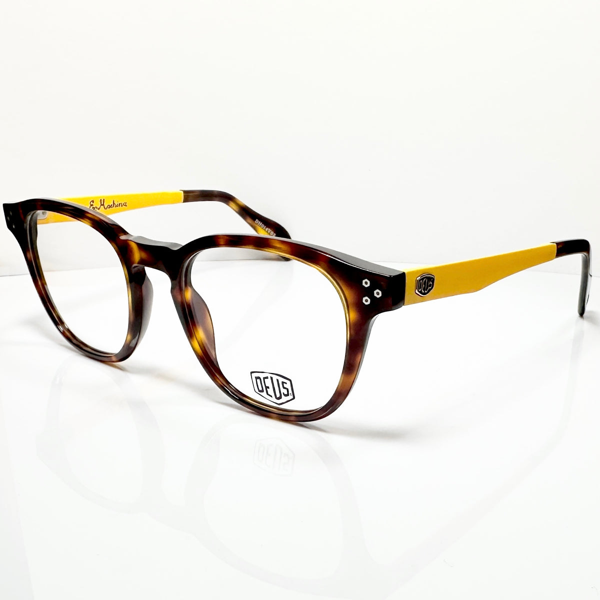 Deus Ex Machina DH014V02 Men's Eyeglasses Frames in Tortoise - Authentic New