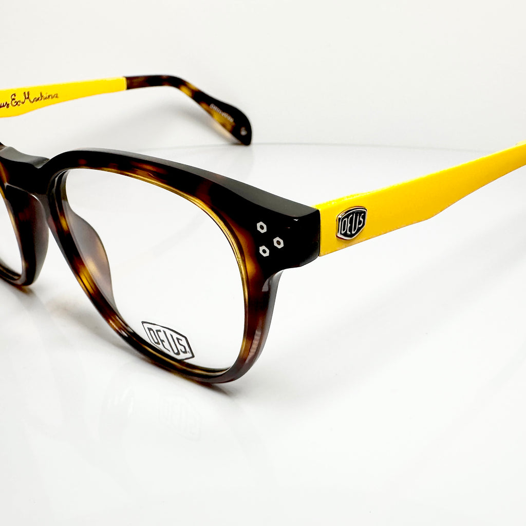 Deus Ex Machina DH014V02 Men's Eyeglasses Frames in Tortoise - Authentic New