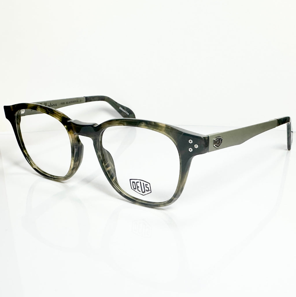 Deus Ex Machina DH014V04 Men's Eyeglasses Frames in Olive - Authentic New