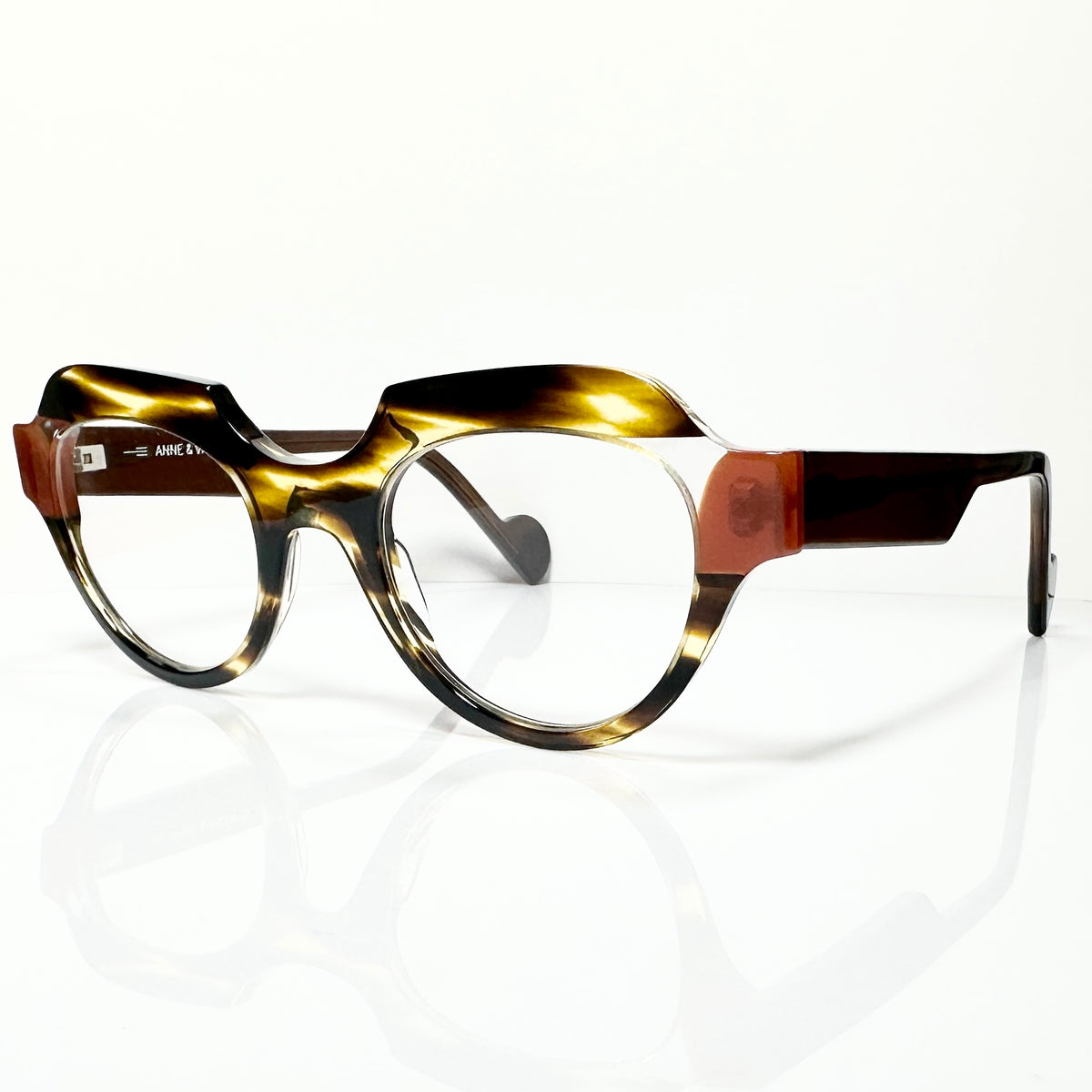 ANNE ET VALENTIN PIGMENT 8A44 Women Eyeglasses Frame NEW Authentic