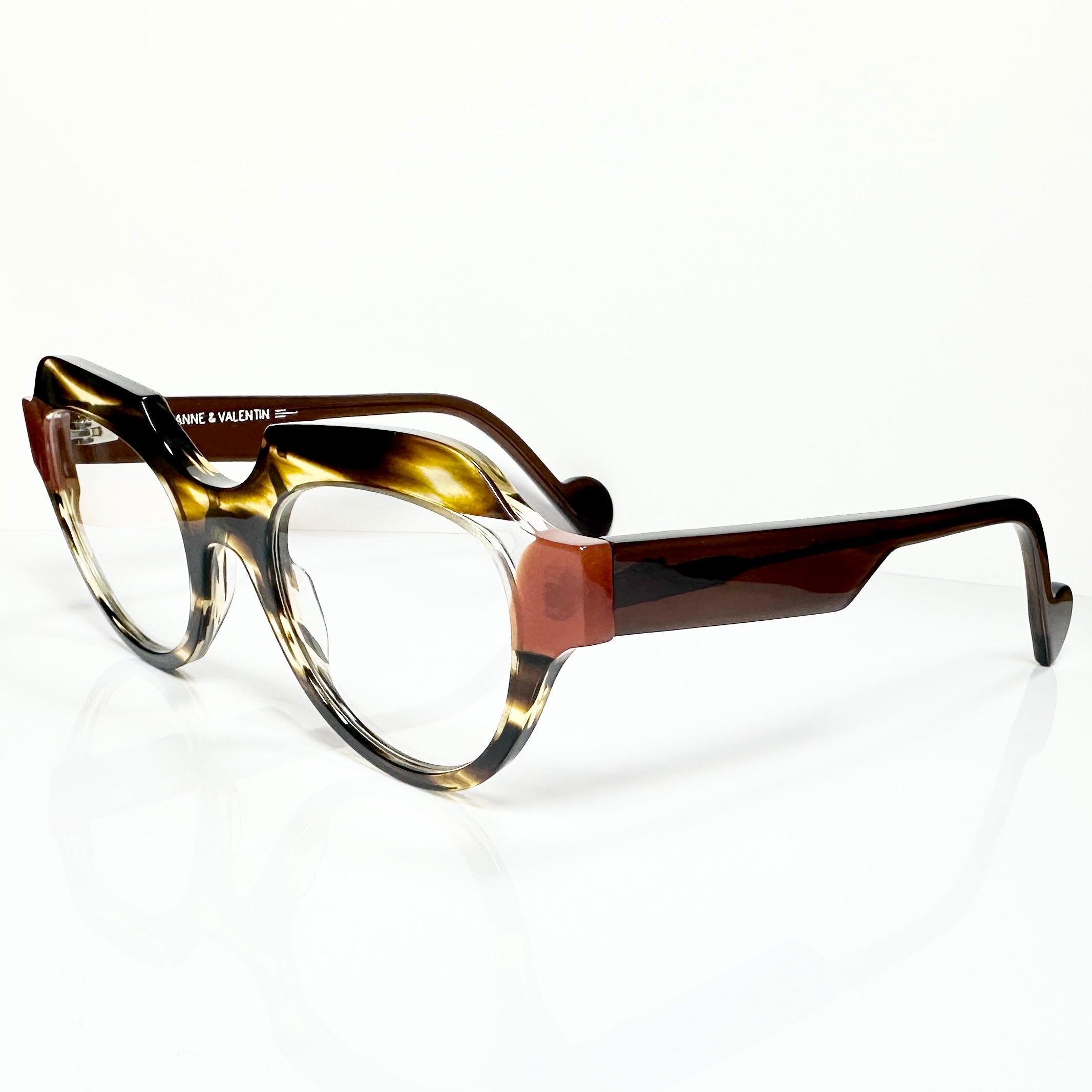 ANNE ET VALENTIN PIGMENT 8A44 Women Eyeglasses Frame NEW Authentic