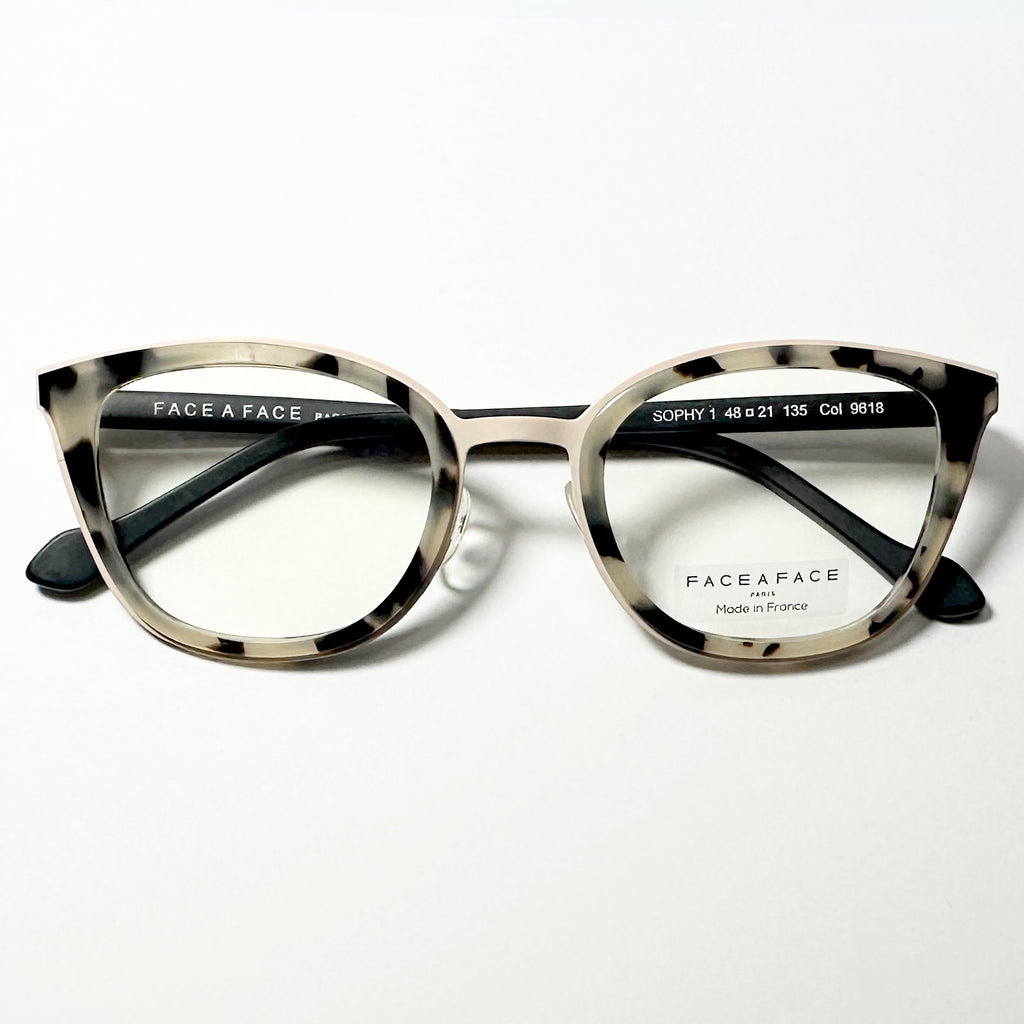FACE A FACE SOPHY 1 Col 96 Women's Eyeglasses Frames in Tortoise - Authentic New