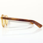 Maryll Men's Crown Panto Eyeglasses Frame in Honey/Tortoise PO23 - Authentic New