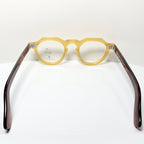 Maryll Men's Crown Panto Eyeglasses Frame in Honey/Tortoise PO23 - Authentic New