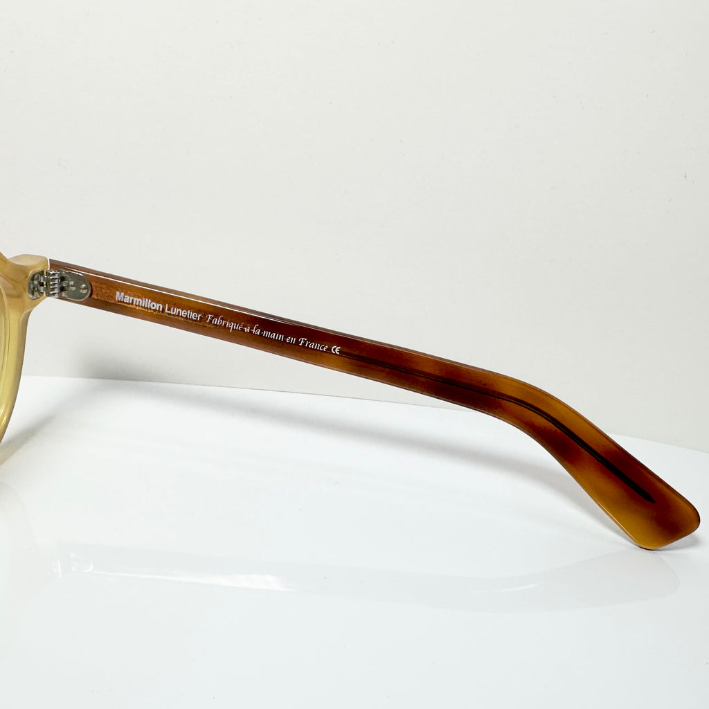 Maryll Men's Crown Panto Eyeglasses Frame in Honey/Tortoise PO23 - Authentic New