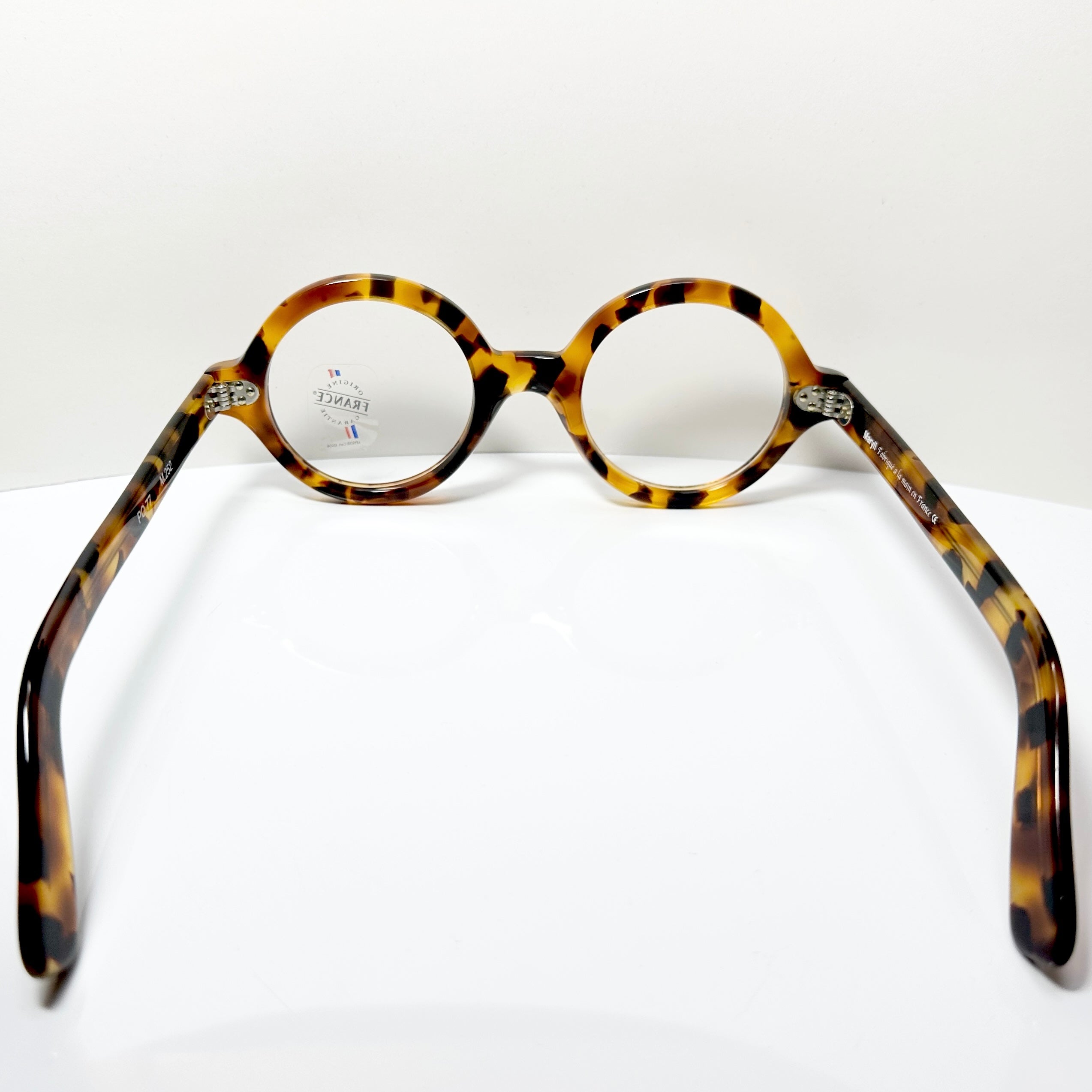 Maryll Men's Round Eyeglasses Frame in Tortoise PO77 - Authentic New