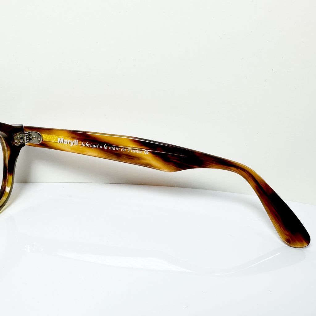 Maryll Wellington Eyeglasses Frame in Amber PO80 - Authentic New