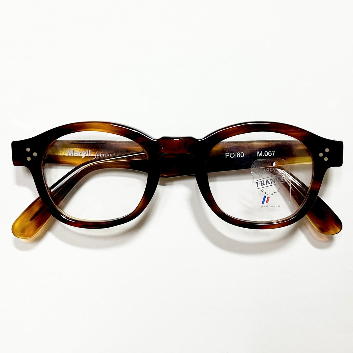 Maryll Wellington Eyeglasses Frame in Amber PO80 - Authentic New