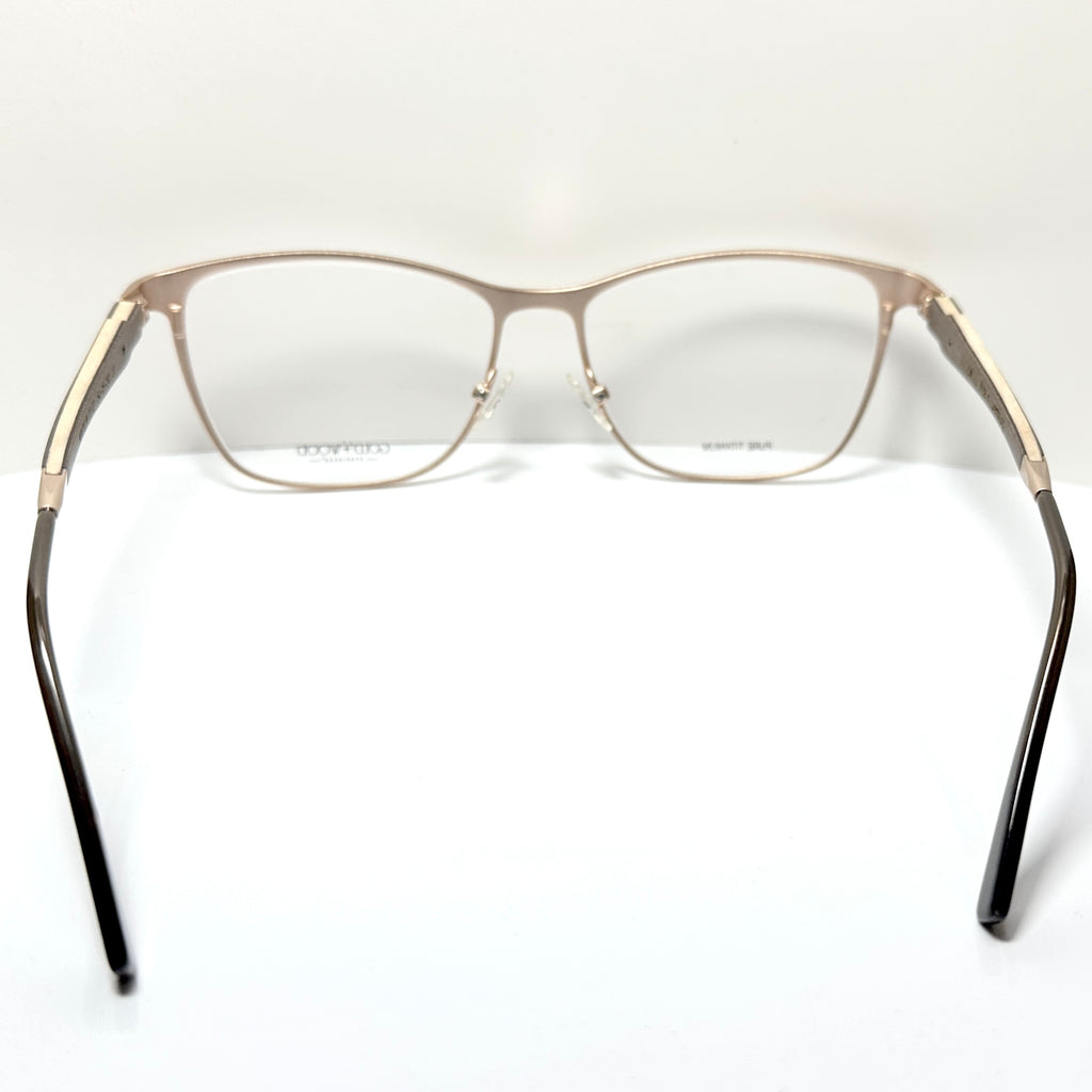 GOLD AND WOOD MARYLIN Women's Eyeglasses Frames in Rose Gold  - Authentic New