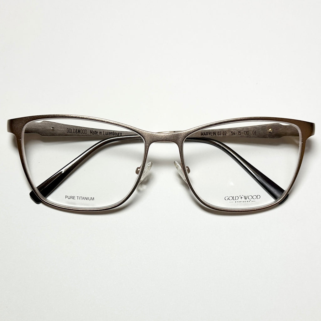 GOLD AND WOOD MARYLIN Women's Eyeglasses Frames in Rose Gold  - Authentic New