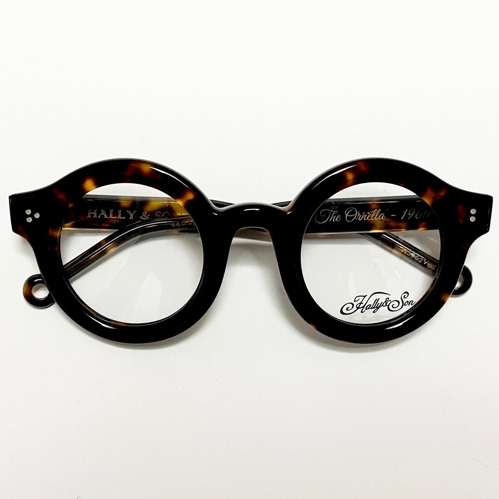 Hally & Son HS862 V02 Round Eyeglasses Frames in Tortoise -  Authentic New