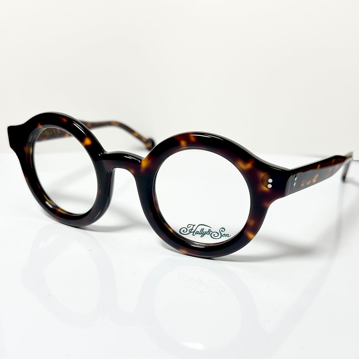 Hally & Son HS862 V02 Round Eyeglasses Frames in Tortoise -  Authentic New
