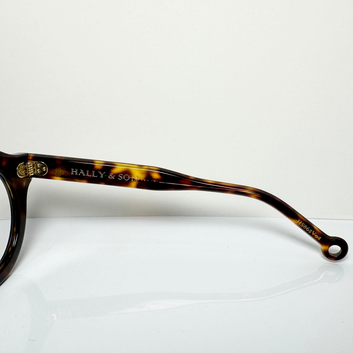 Hally & Son HS862 V02 Round Eyeglasses Frames in Tortoise -  Authentic New