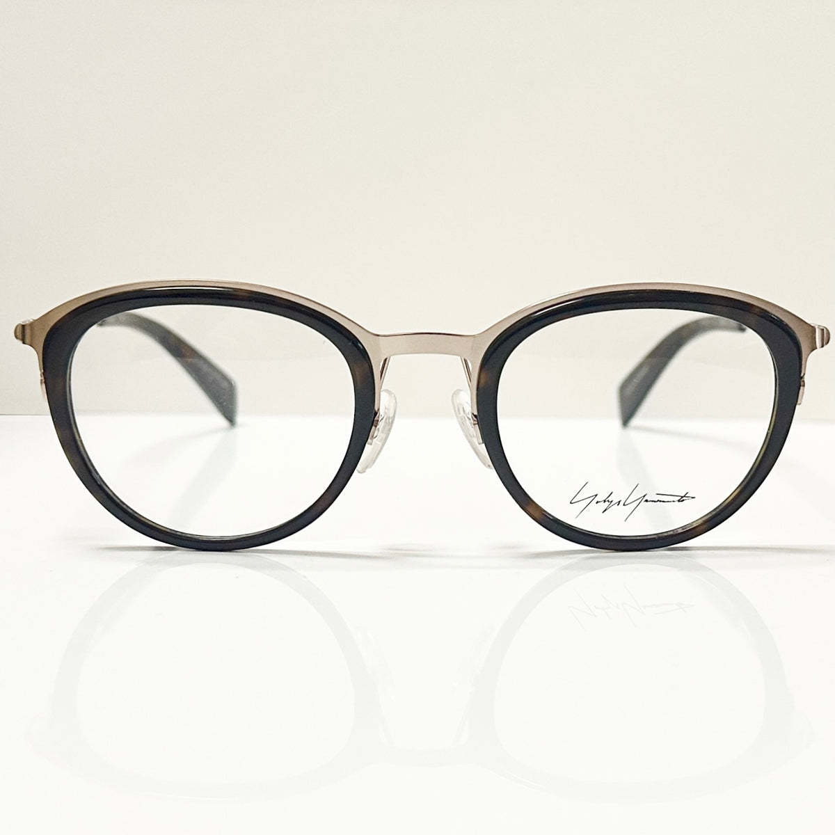 Yohji Yamamoto YY1023 127 Eyeglasses Frame in Gold/Tortoise - Authentic New