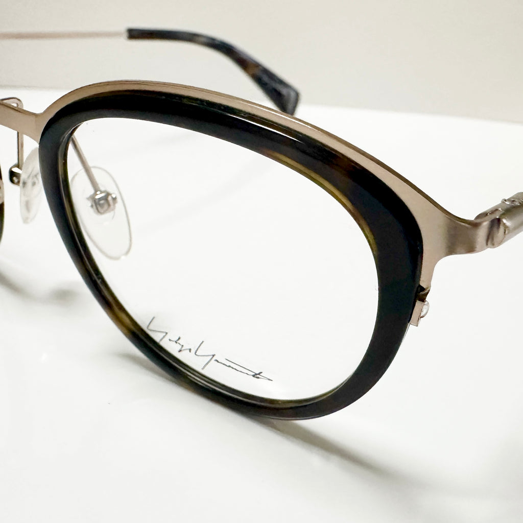 Yohji Yamamoto YY1023 127 Eyeglasses Frame in Gold/Tortoise - Authentic New