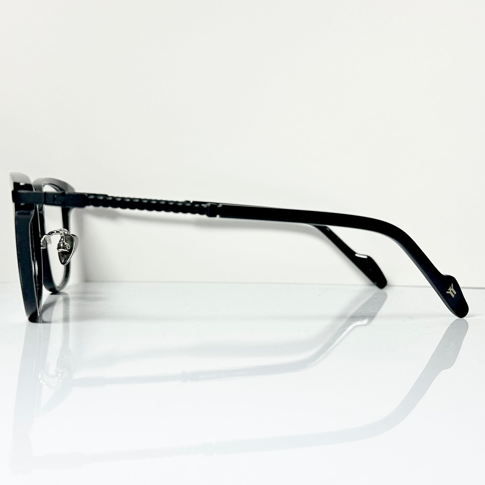 Yohji Yamamoto YY19-0032 05 Men's Eyeglasses Frame in Black - Authentic New