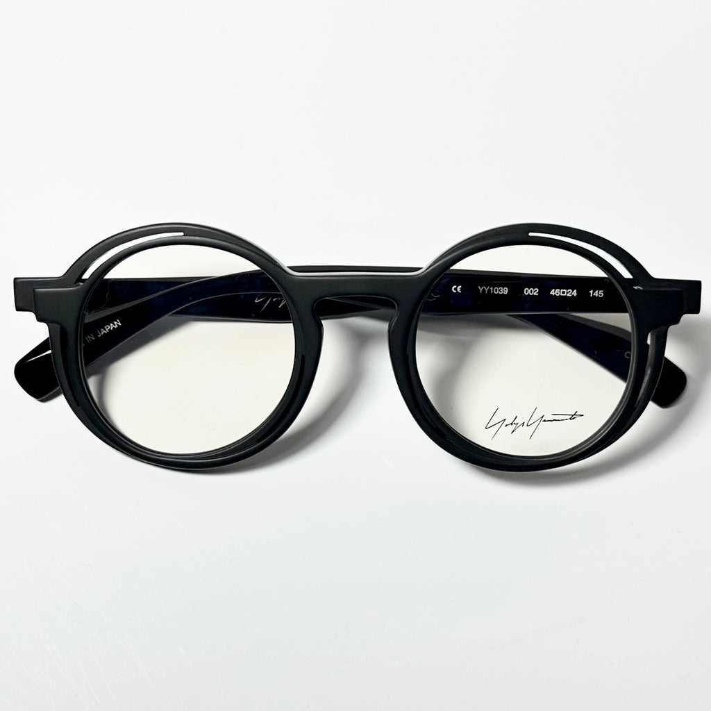 Yohji Yamamoto YY1039 002 Eyeglasses Frame in Matt Black - Authentic New
