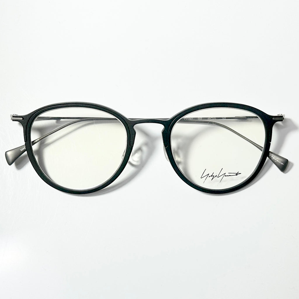 Yohji Yamamoto YY1042 002 Eyeglasses Frame in Black- Authentic New