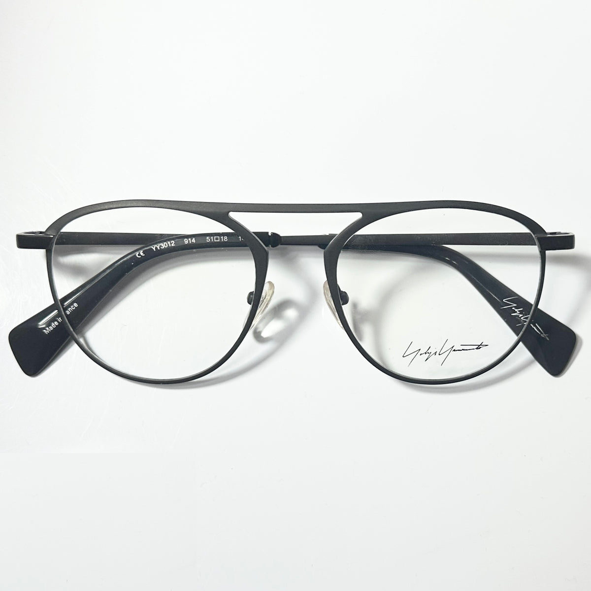 Yohji Yamamoto YY3012 914 Men's Eyeglasses Frame in Dark Brown  - Authentic New