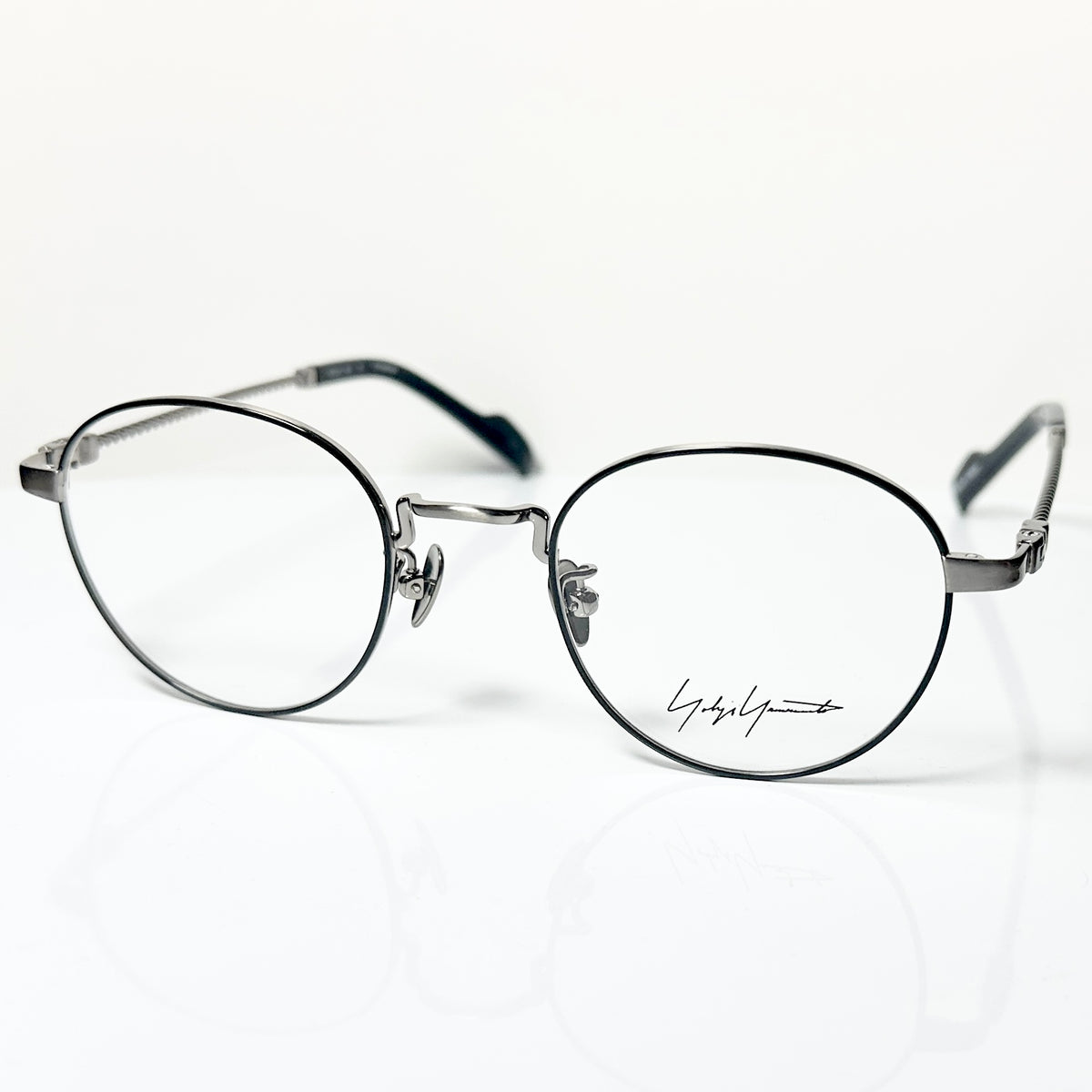 Yohji Yamamoto YY19-0029 5  Eyeglasses Frame in Black/Gunmetal - Authentic New