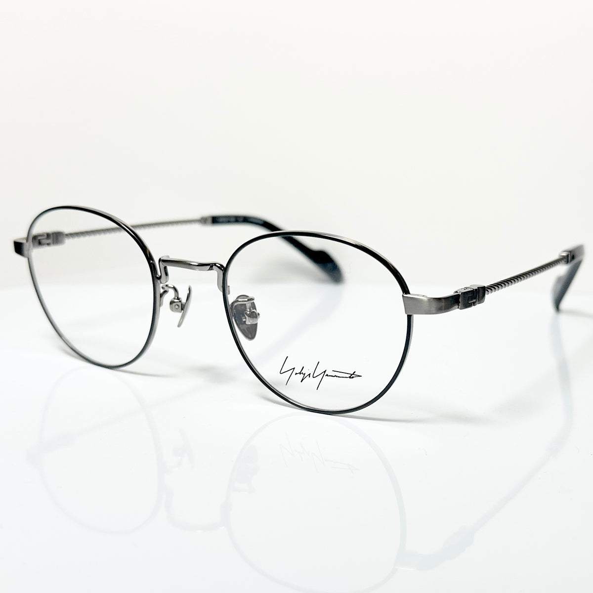 Yohji Yamamoto YY19-0029 5  Eyeglasses Frame in Black/Gunmetal - Authentic New
