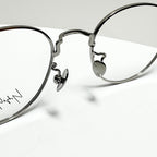 Yohji Yamamoto YY19-0029 5  Eyeglasses Frame in Black/Gunmetal - Authentic New