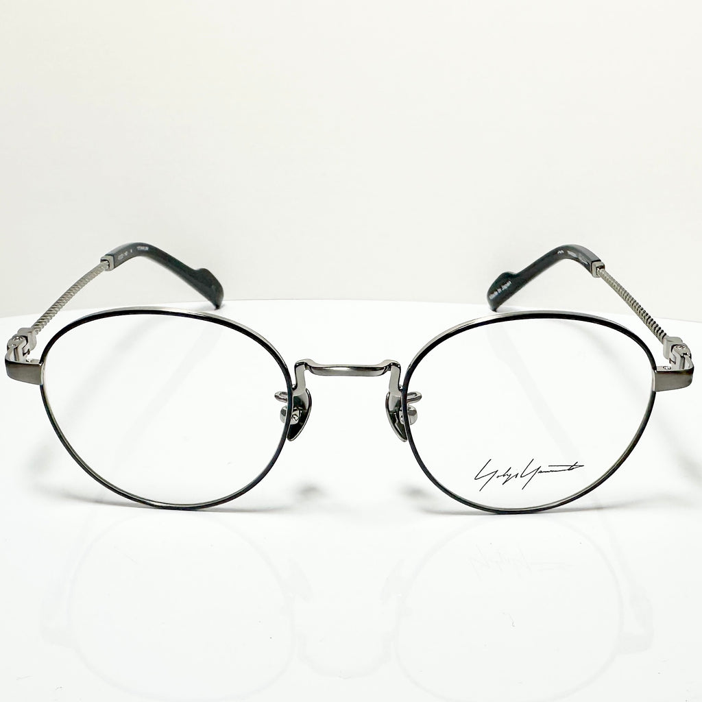 Yohji Yamamoto YY19-0029 5  Eyeglasses Frame in Black/Gunmetal - Authentic New