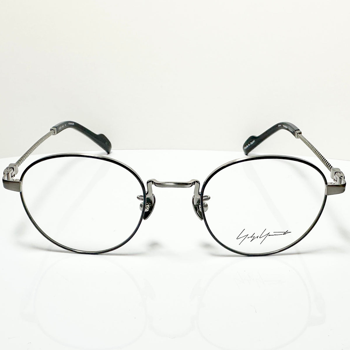 Yohji Yamamoto YY19-0029 5  Eyeglasses Frame in Black/Gunmetal - Authentic New