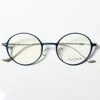 Yohji Yamamoto YY3022 608 Eyeglasses Frame in Navy/Grey - Authentic New