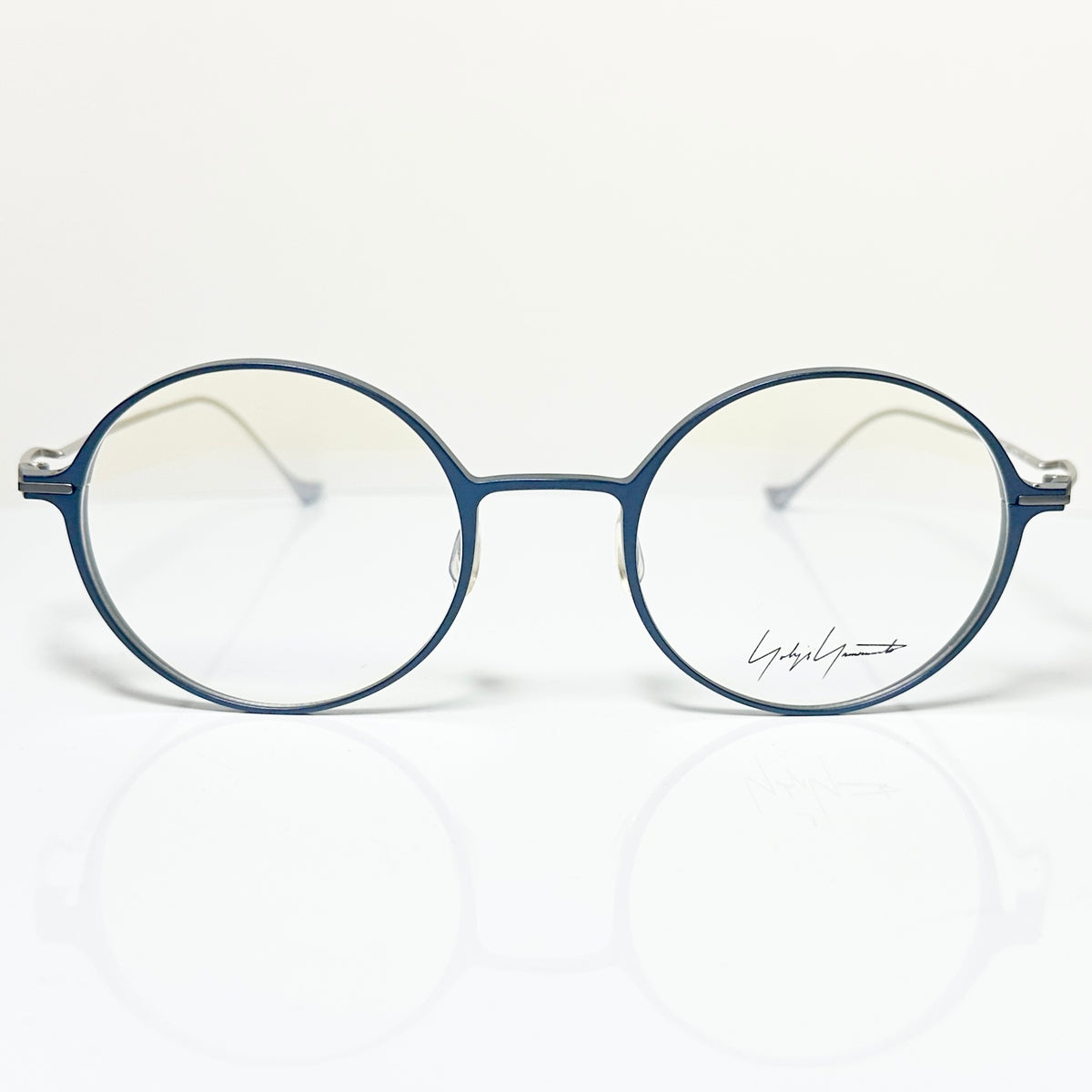 Yohji Yamamoto YY3022 608 Eyeglasses Frame in Navy/Grey - Authentic New