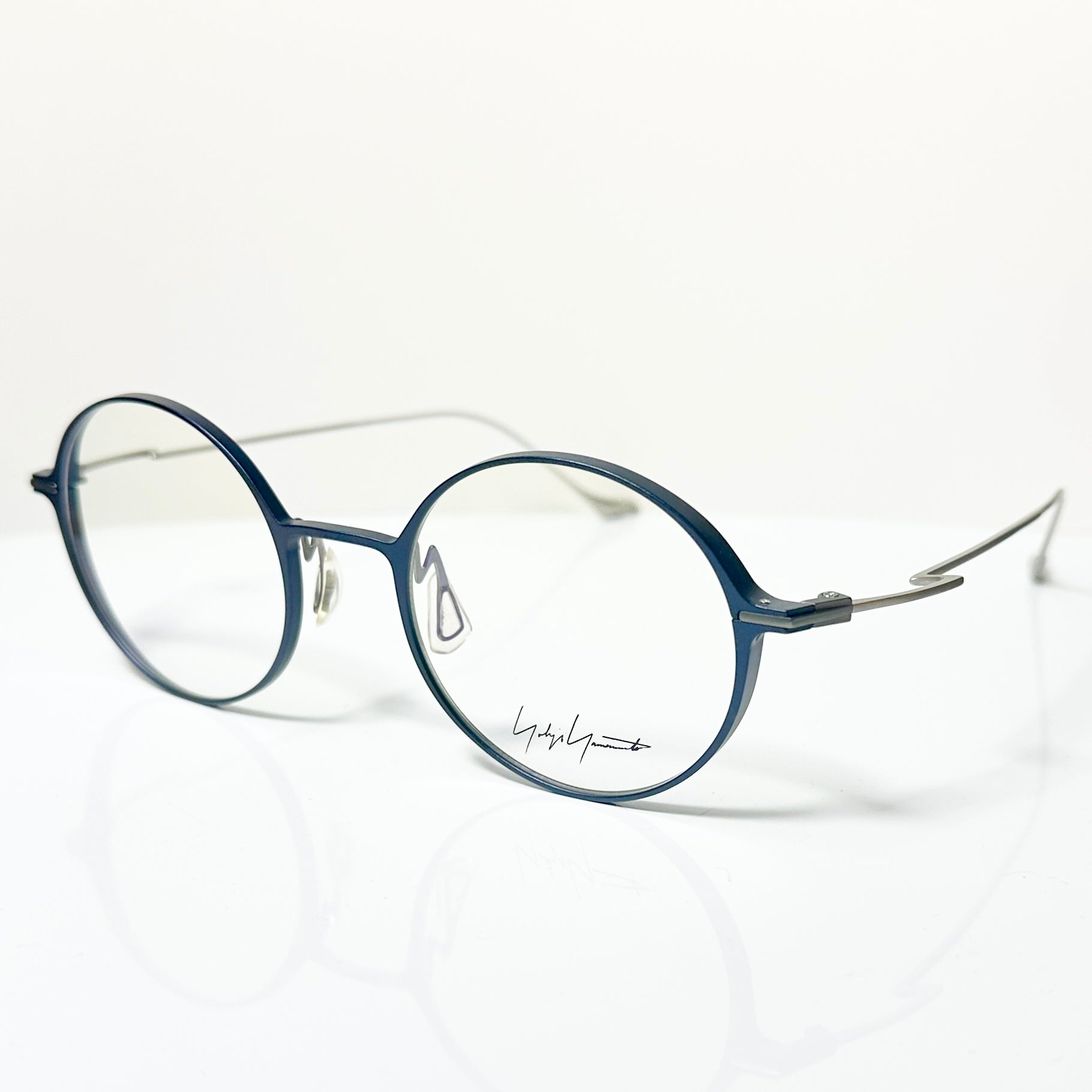 Yohji Yamamoto YY3022 608 Eyeglasses Frame in Navy/Grey - Authentic New
