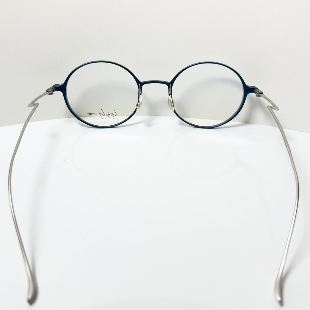 Yohji Yamamoto YY3022 608 Eyeglasses Frame in Navy/Grey - Authentic New