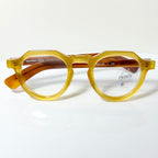 Maryll Men's Crown Panto Eyeglasses Frame in Honey/Tortoise PO23 - Authentic New