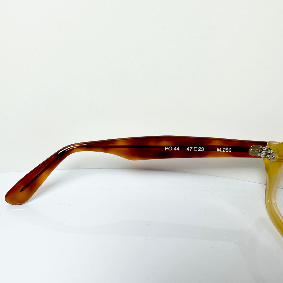 Maryll Square Men's Eyeglasses Frame in Camel/Tortoise - Authentic New