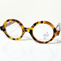 Maryll Men's Round Eyeglasses Frame in Tortoise PO77 - Authentic New
