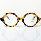 Maryll Men's Round Eyeglasses Frame in Tortoise PO77 - Authentic New