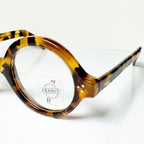 Maryll Men's Round Eyeglasses Frame in Tortoise PO77 - Authentic New