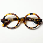 Maryll Men's Round Eyeglasses Frame in Tortoise PO77 - Authentic New