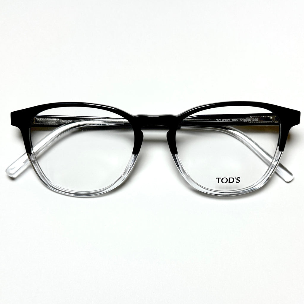 TOD'S TO5252 005 Eyeglasses Frames in Black/White - Authentic New