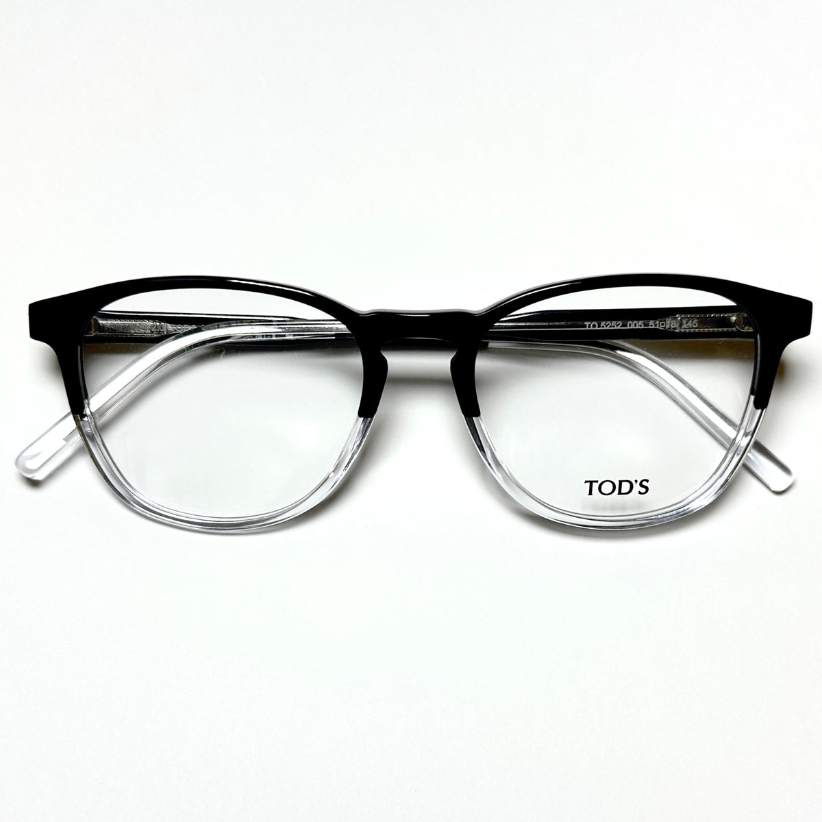 TOD'S TO5252 005 Eyeglasses Frames in Black/White - Authentic New