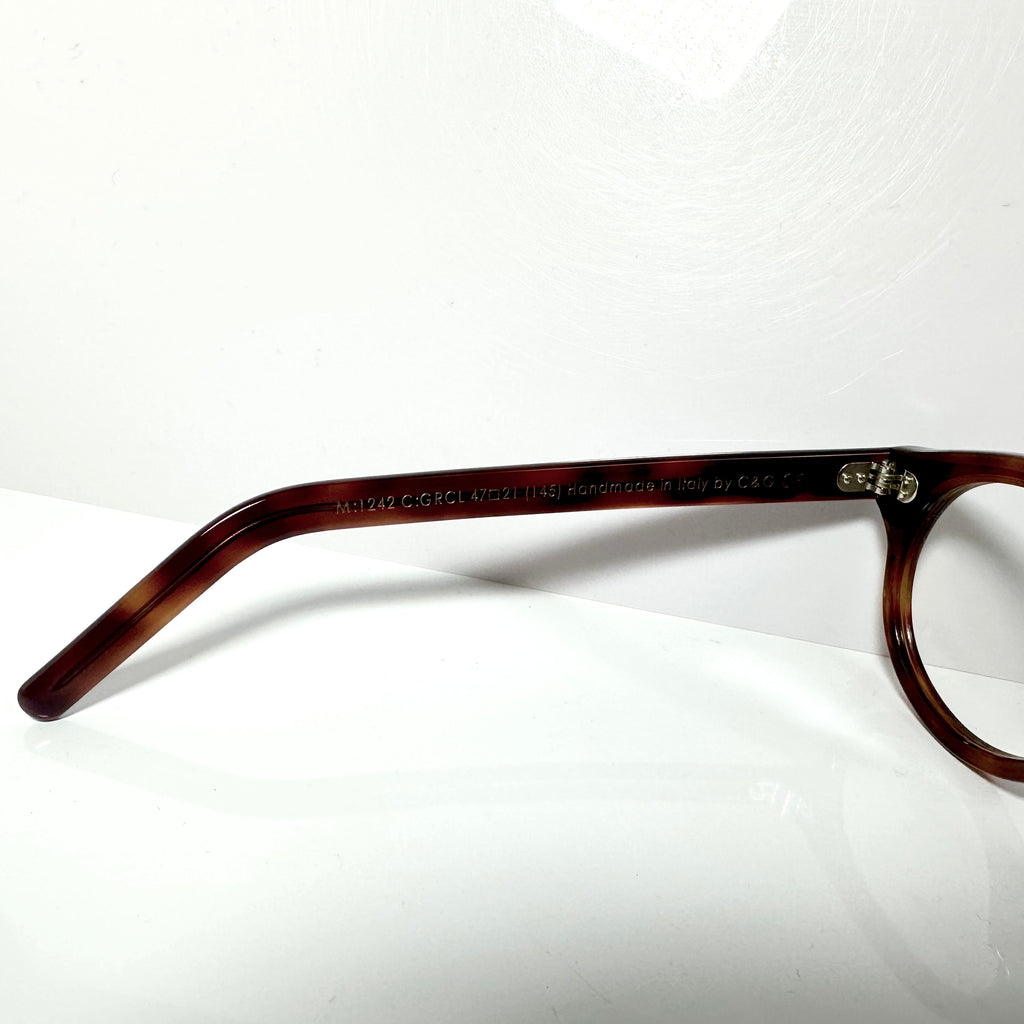 CUTLER AND GROSS 1242 GRCL Eyeglasses Frames in Tortoise - New Authentic