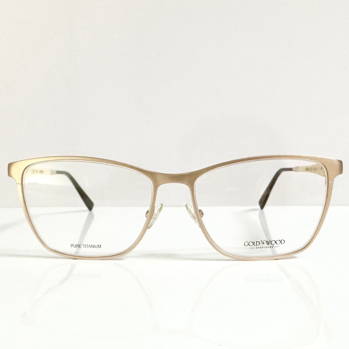 GOLD AND WOOD MARYLIN Women's Eyeglasses Frames in Rose Gold  - Authentic New