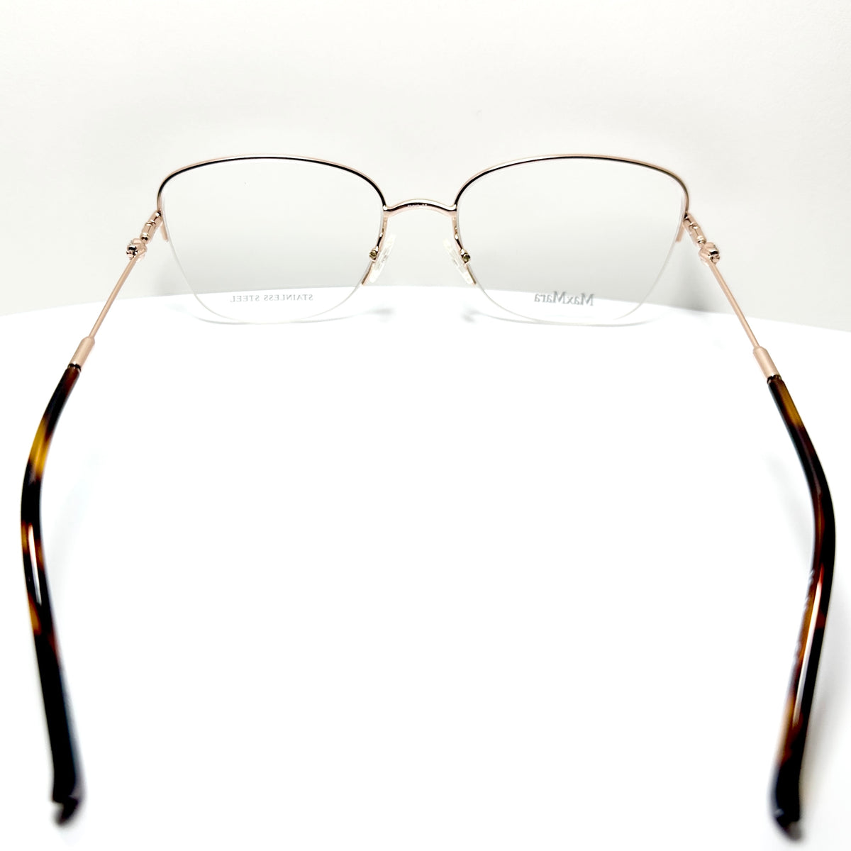 Max Mara MM1417 DDB  Women's Eyeglasses Frames in Rose Gold - Authentic New