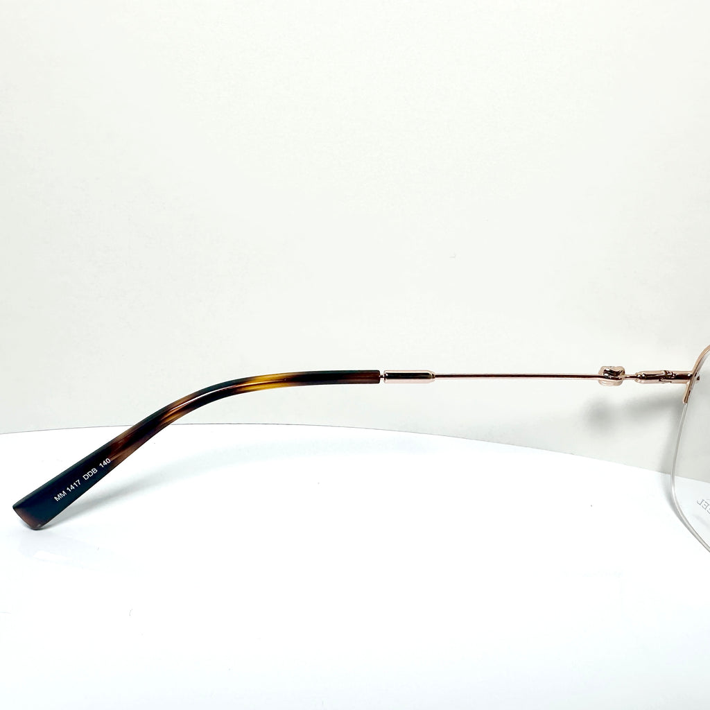 Max Mara MM1417 DDB  Women's Eyeglasses Frames in Rose Gold - Authentic New