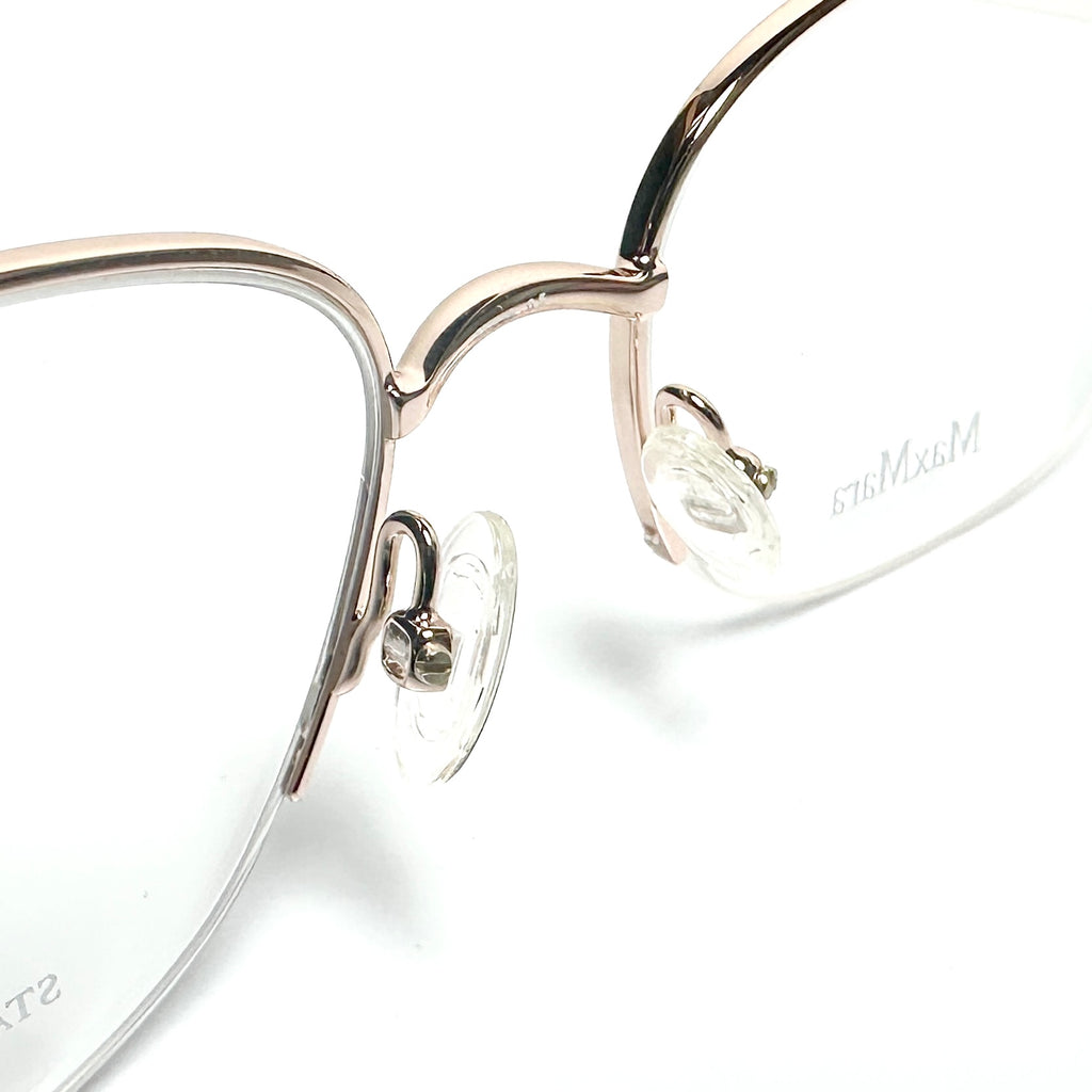 Max Mara MM1417 DDB  Women's Eyeglasses Frames in Rose Gold - Authentic New