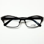 JF Rey JF2555 0010 Women's Eyeglasses Frames in Matt Black- Authentic New
