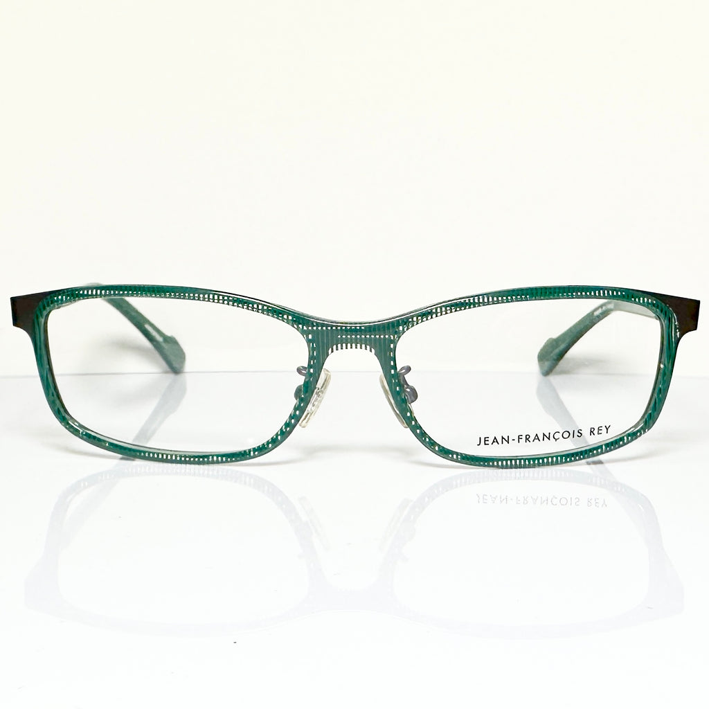 JF Rey JF2649 4500 Eyeglasses Frames in Striped Green/Black - Authentic New