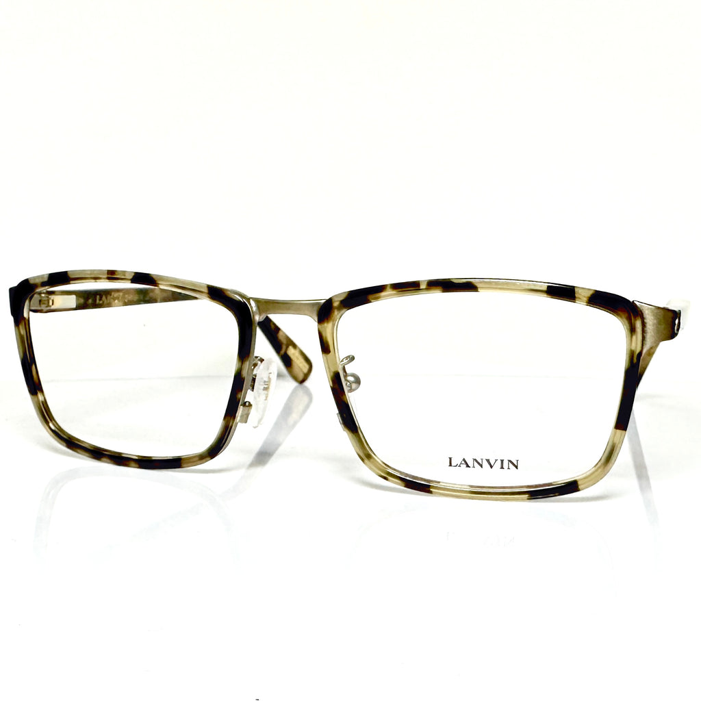 LANVIN 062 08G2 Men's Eyeglasses Frames in Gold/Tortoise - Authentic New